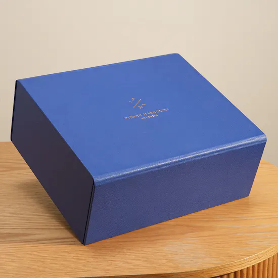 Pierre Marcolini Blue Leather Drawer Chocolate Box