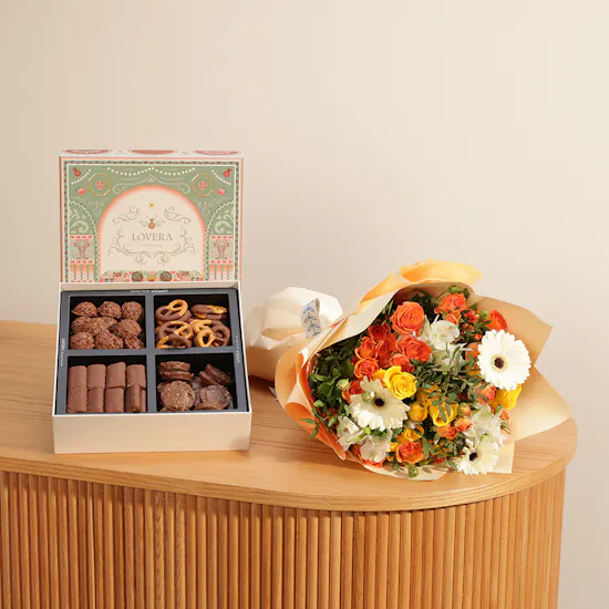 Lovera Zawara Chocolate Box | Sunshine Bouquet