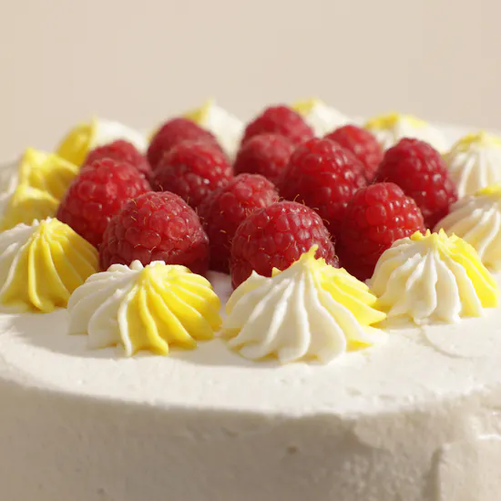 Sugarmoo Whipped Lemon And Raspberry Cake
