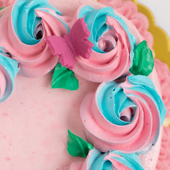 Heart Butter Cake | Red Roses