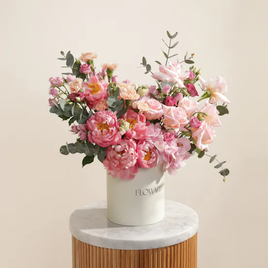 Peony Script Garden Box