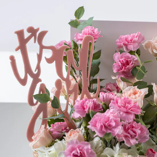 Gifted Baby Girl Set | Pink Flowers