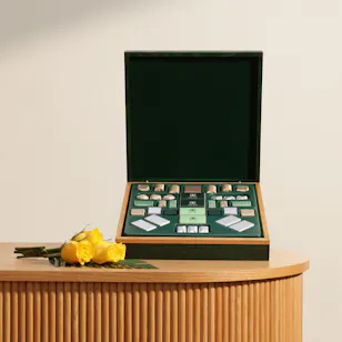 Patchi Prestige Chocolate Wooden Box and Yellow Rose Patchi Prestige Chocolate Wooden Box and Yellow Rose
