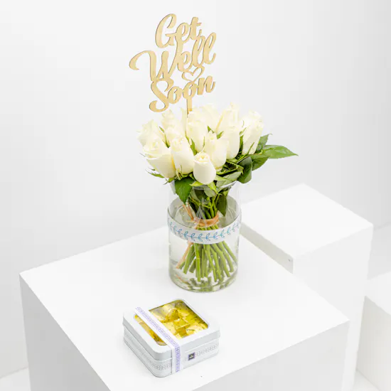 Patchi Tin Chocolate Box | Roses Get Well Soon