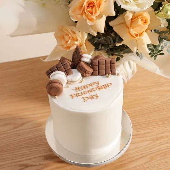 Floward Friendship Day Cake | Elegance Flowers Bouquet