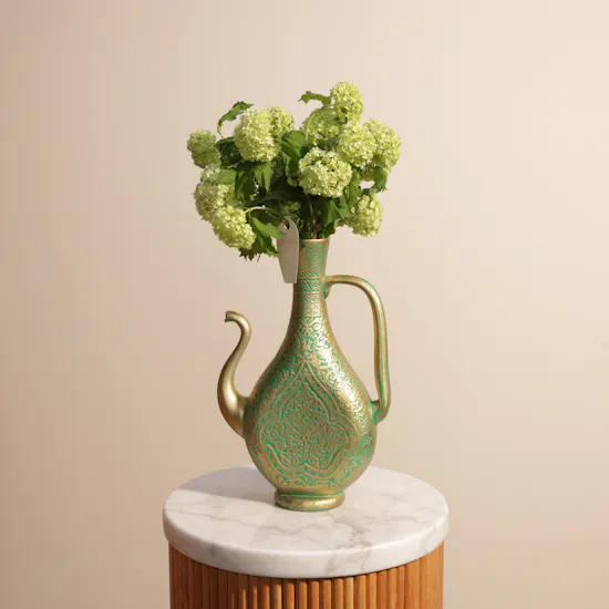 Green Snowball | Green Golden Vase