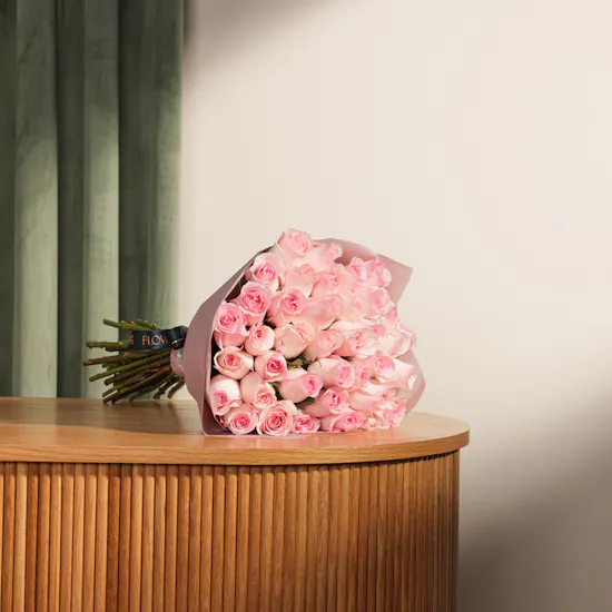 Glamorous Love Pink Rose Bouquet