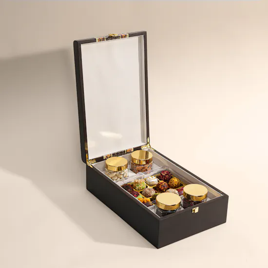 MyGovindas Diwali Sweets and Nuts Wooden Box