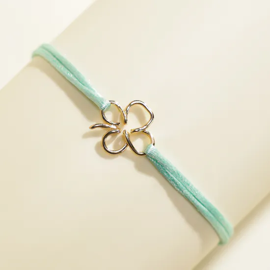 Leïa K. Solid Clover Bracelet