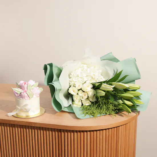 Sweet Atelier Flower Small Cake | Flowers Bouquet