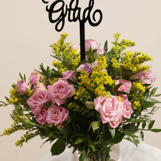 Floward Pink Graduation 2026 Cake | Festive Flowers