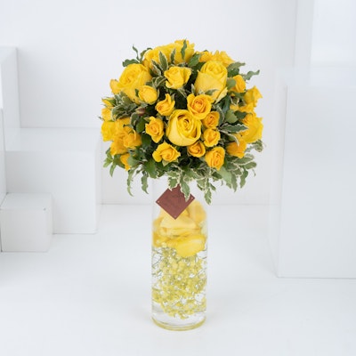 Bright Yellow Vase