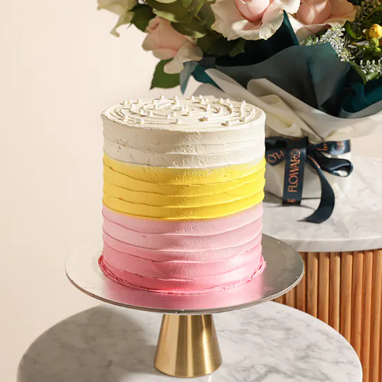 Floward Hazelnut & Chocolate Cake | Happy Birthday Flowers Bouquet