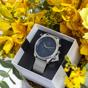 Calvin Klein Watch Navy & Silver | Yellow Blooms Calvin Klein Watch Navy & Silver | Yellow Blooms
