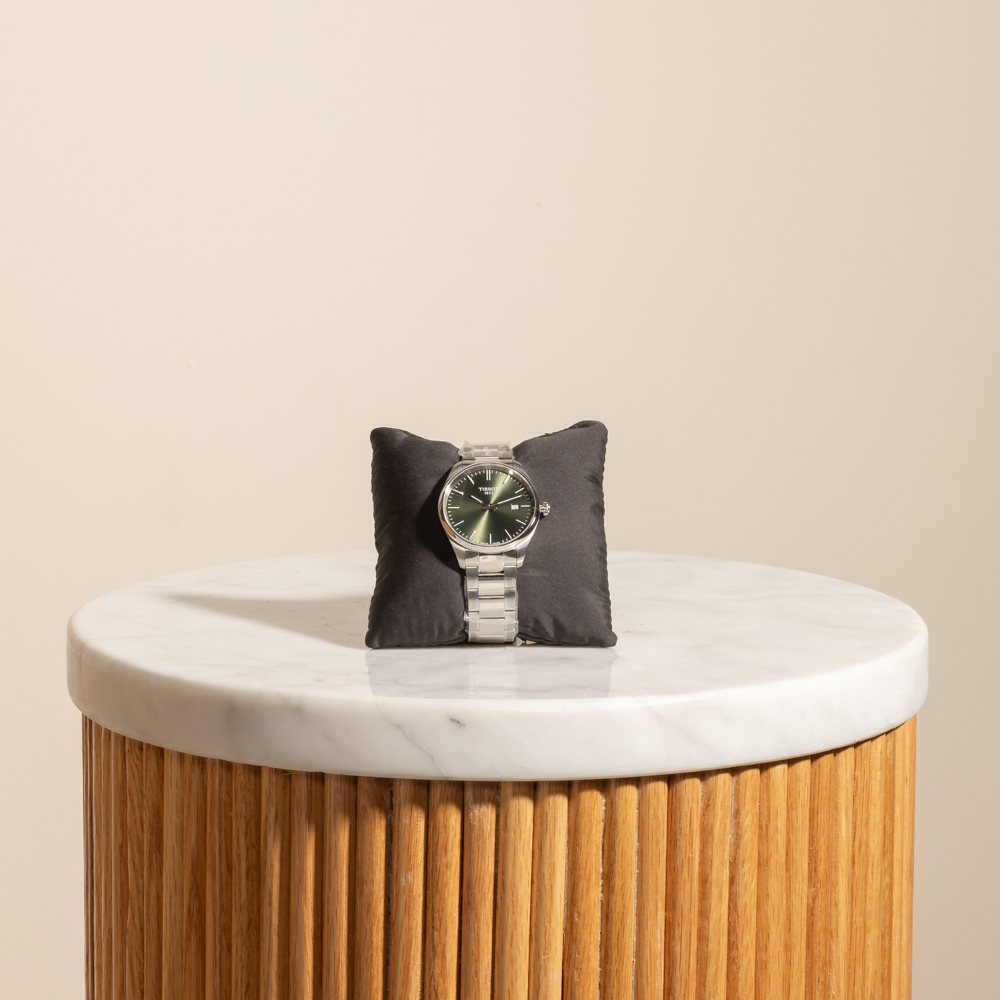 ساعة بي آر 100 بمينا أخضر الرجاليه من تيسوت