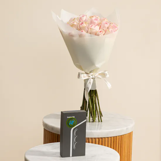 Samsung Galaxy S26 256GB Cobalt Violet Smartphone | Sweet Serenity Flower Bouquet