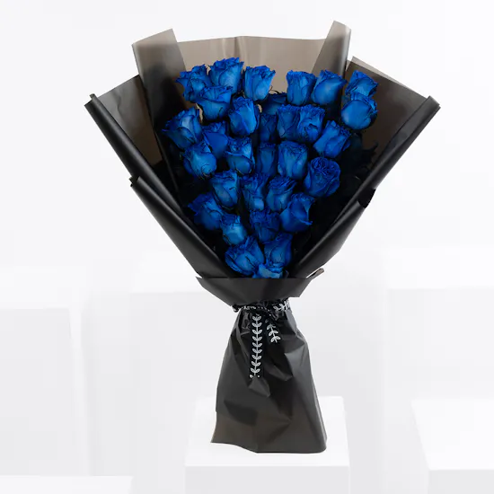 Dark Blue Roses | Flowers Bouquet