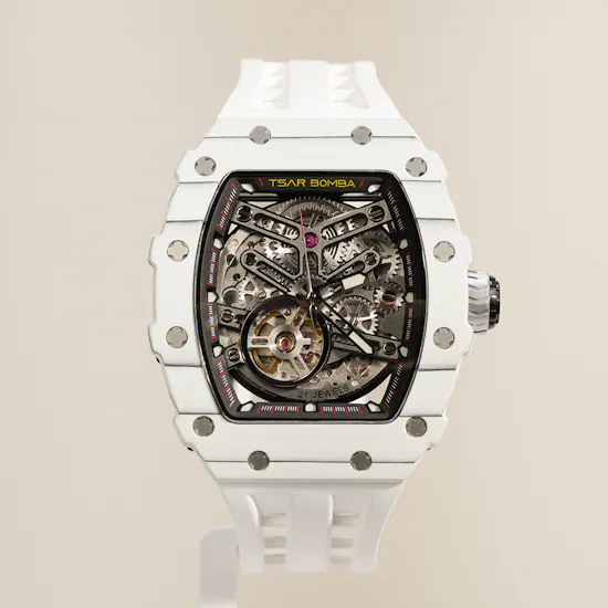 Tsar Bomba Elemental Automatic Elite White Men's Watch