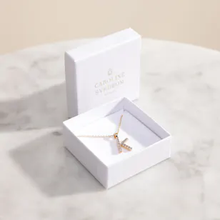 Caroline Svedbom Mini K Letter Crystal Necklace Caroline Svedbom Mini K Letter Crystal Necklace
