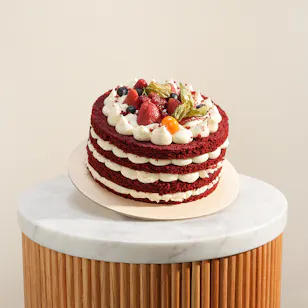 Secrets Fruity Red Velvet Cake