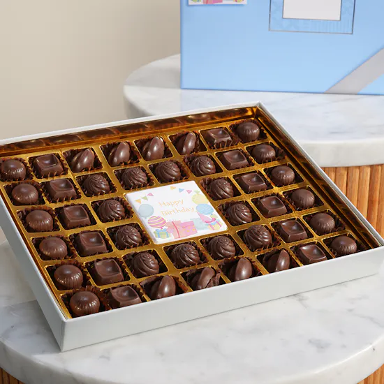 Lilac Happy Birthday Chocolates Box