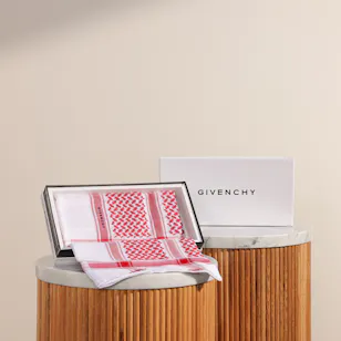 Givenchy Red Classic Shemagh | Size 55 