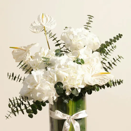 White Joy Flower Vase