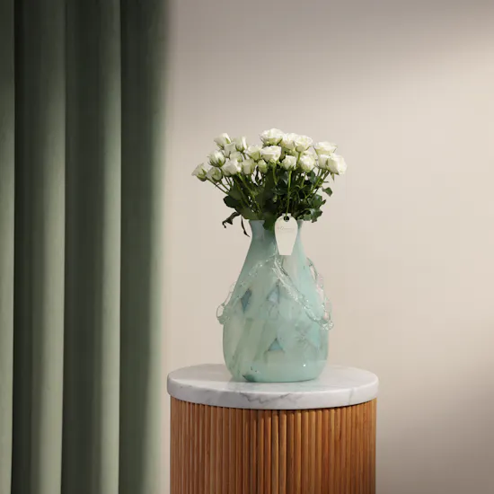Crystal Cloud Baby Rose Vase