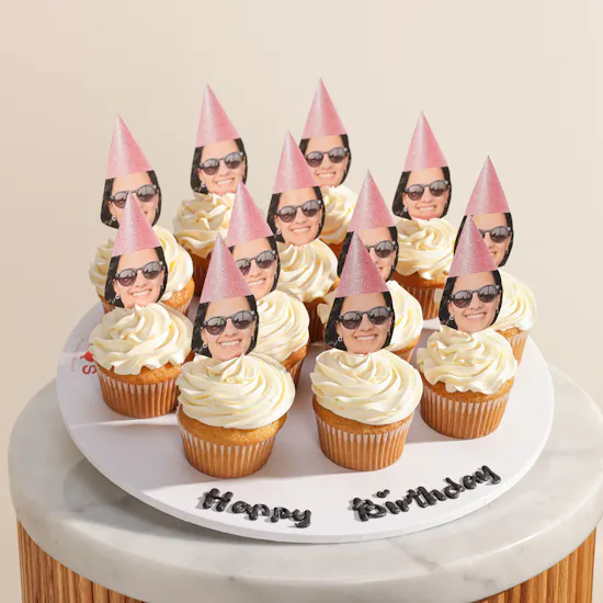 NQ's Bakery Personalized with Photo Cupcakes