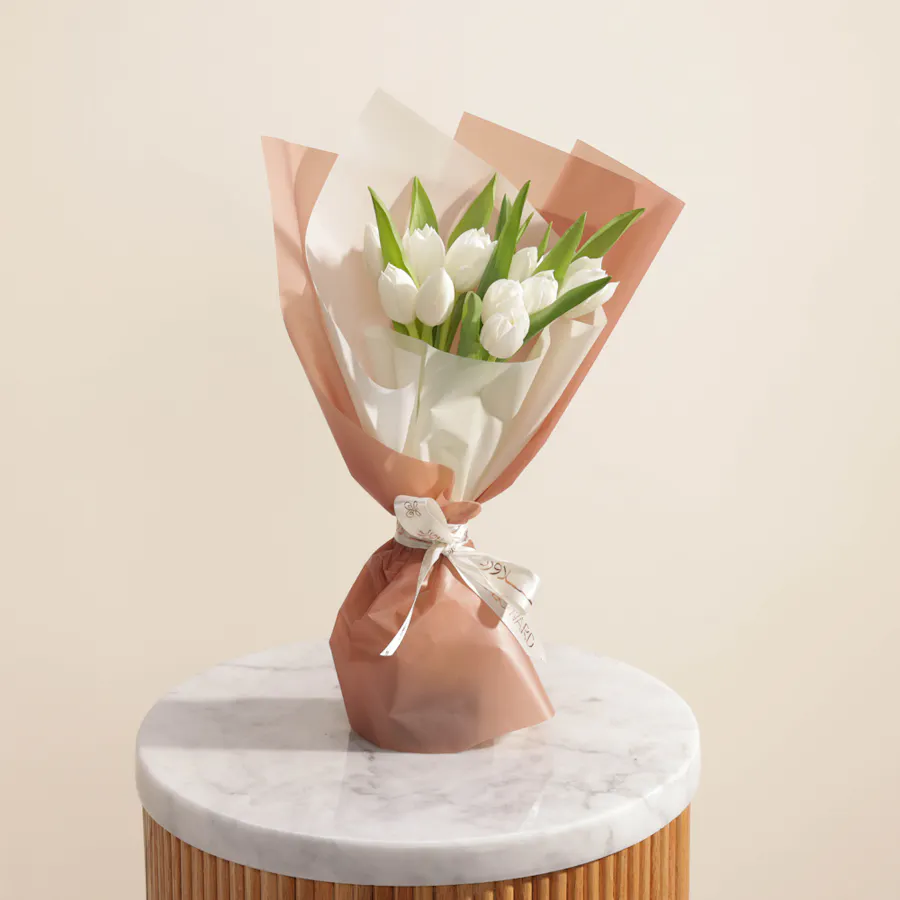 White Tulip | Pink & White Wrap 2
