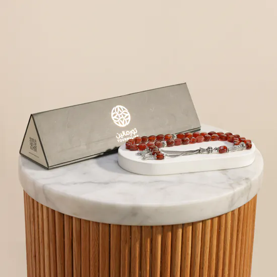 Epock Burgundy Porcelain Misbaha