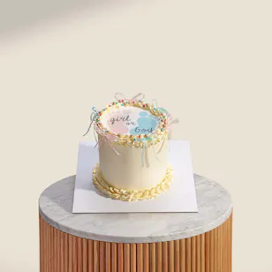 Floward Burn Away Gender Reveal Cake Floward Burn Away Gender Reveal Cake