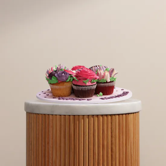 Floward Birthday Floral Cupcakes Bouquet