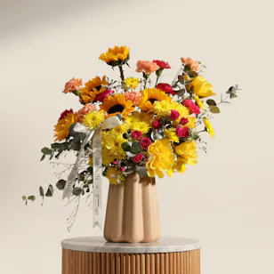 Golden Muse Flower Vase 
