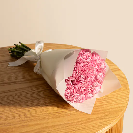 Graceful Pink Carnations Bouquet