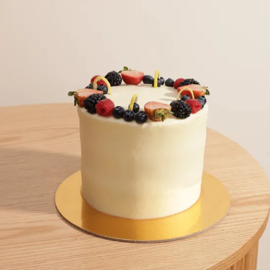 Rose Ribbon Small Lemon Cake