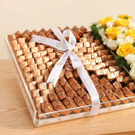 Levo Luxury Chocolate Tray | Royal Flowers