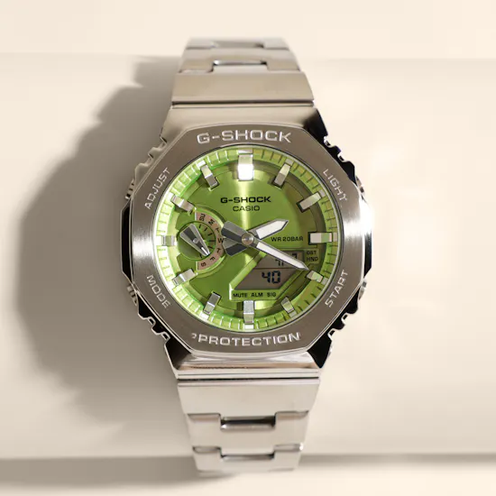 Casio G-Shock G-Steel Silver with Green Dial Men's Watch