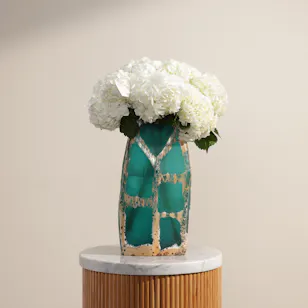 Ethereal White Hydrangea Vase Ethereal White Hydrangea Vase