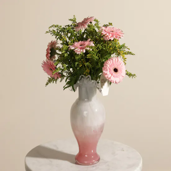 Cheerful Pink Harmony Flower Vase