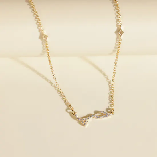 Zia Love Gold Plated Necklace | Stunning Baby Roses