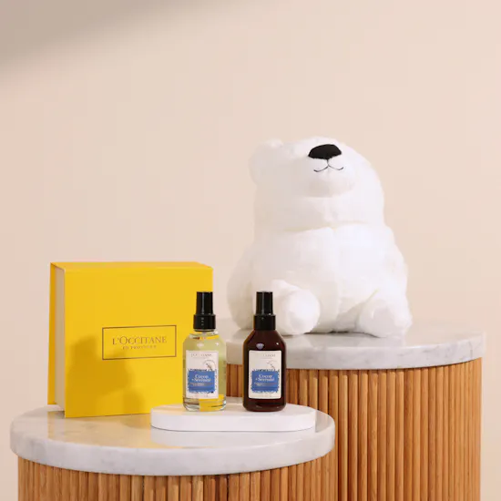L'Occitane Relaxing Duo Set | Floward Small Bear Plush Toy