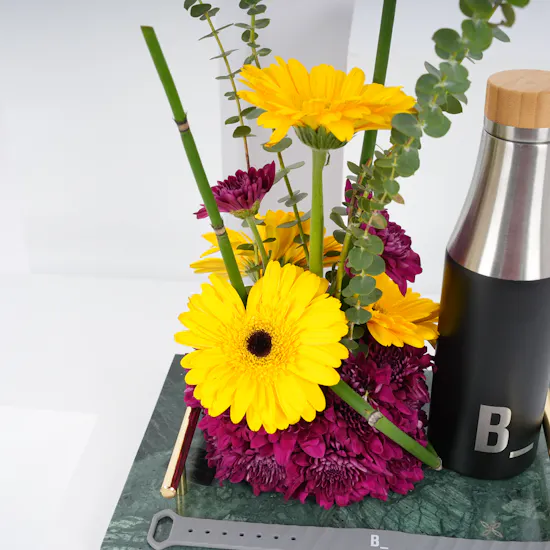 B_Fit Gym Membership Giftset | Bright Flowers Tray