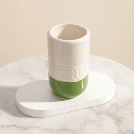 Dar Mada Green Heritage Ceramic Cup