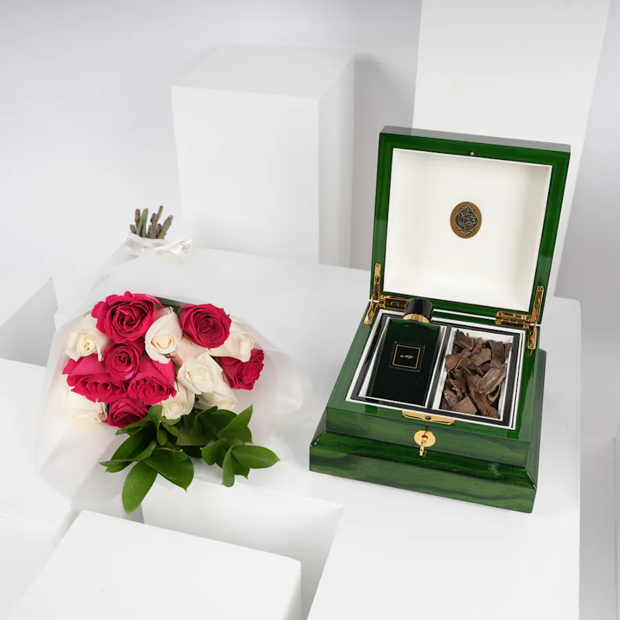Saad Bashammakh Green Box | Fuchsia Rose 6