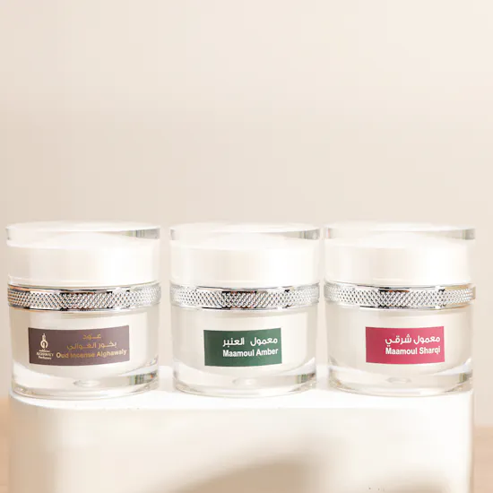 Alghawali Collection Oud and Bakhoor Set | Delicate Flower Box