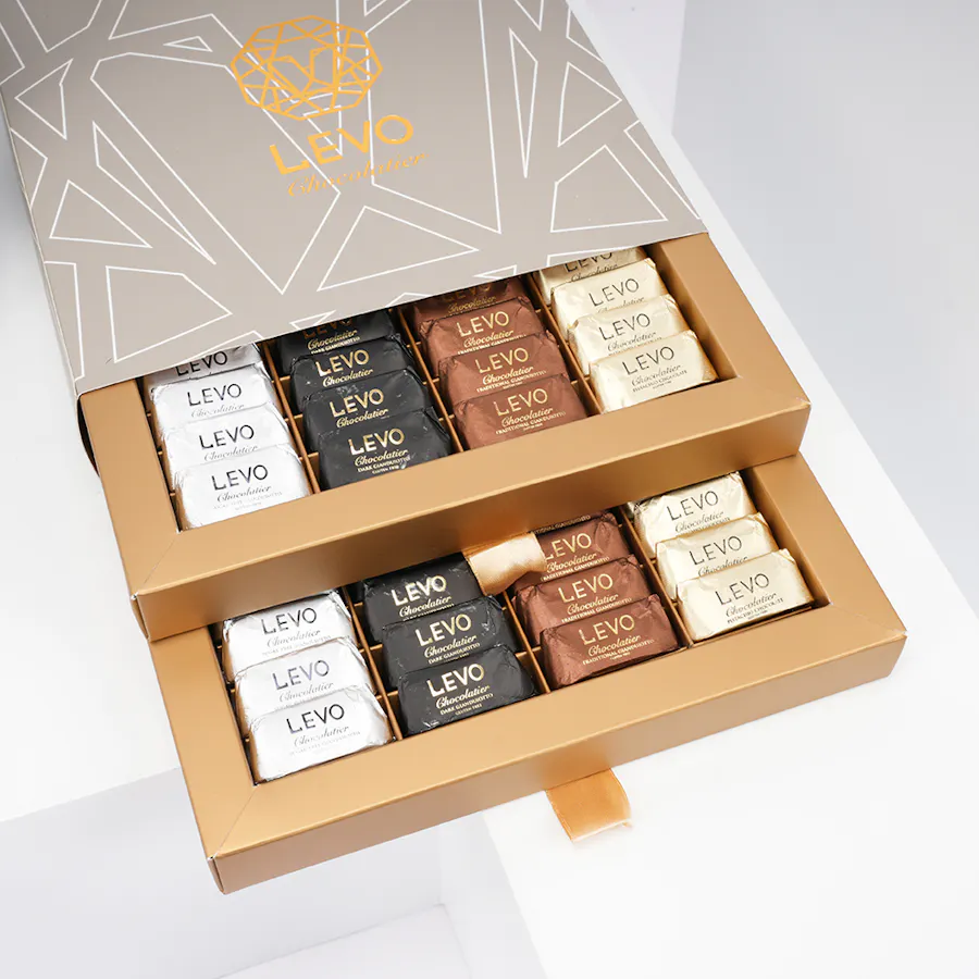 Levo Gianduiotto Wrapped Chocolate Box | 80 Pieces 1