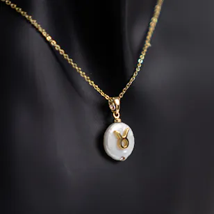 Gold necklace plated zodiac sign Taurus - Ash couture Gold necklace plated zodiac sign Taurus - Ash couture