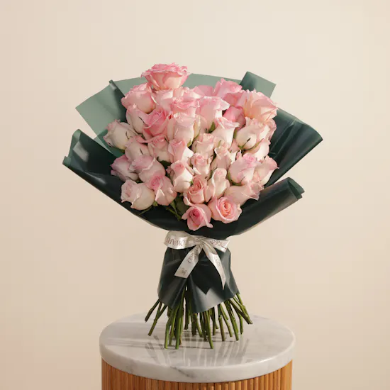 Rose Whisper Bouquet | 50 Roses