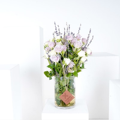 Lavender Field | Cylinder Vase 
